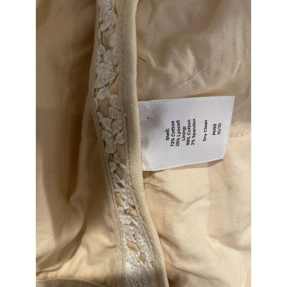 Talbots Jacket Womens 12 Petite Floral Crochet Cardigan Blazer Cotton Work Bloom - Picture 3 of 6